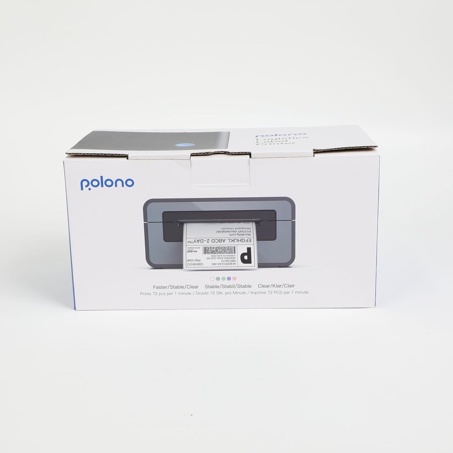 Thermal Label Printer, 4X6 Shippping Label Printer for Shipping Package, Commercial Thermal Label Maker, Compatible with Amazon, Ebay, Etsy, Shopify, Etc, Support Windows and Mac, Purple