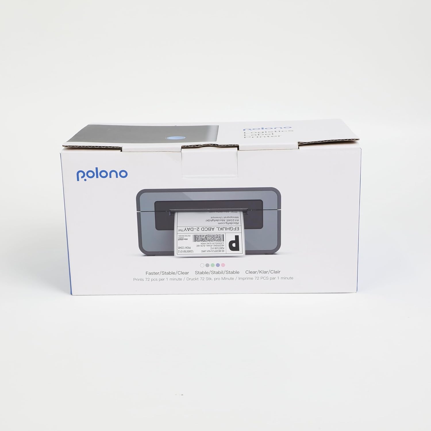 Thermal Label Printer, 4X6 Shippping Label Printer for Shipping Package, Commercial Thermal Label Maker, Compatible with Amazon, Ebay, Etsy, Shopify, Etc, Support Windows and Mac, Purple